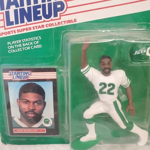 Starting Lineup 1989 Edition Kenner Erik McMillan Figure Collector Cards - Thumbnail 2
