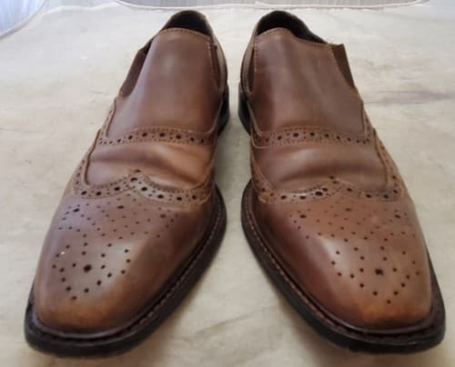 Genuine Giorgio Brutini Brown Leather Dress Shoes Size 9.5M 248404 - Image 1