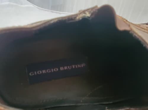 Genuine Giorgio Brutini Brown Leather Dress Shoes Size 9.5M 248404 - Thumbnail 6