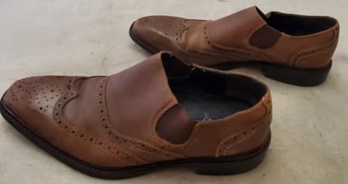 Genuine Giorgio Brutini Brown Leather Dress Shoes Size 9.5M 248404 - Thumbnail 3