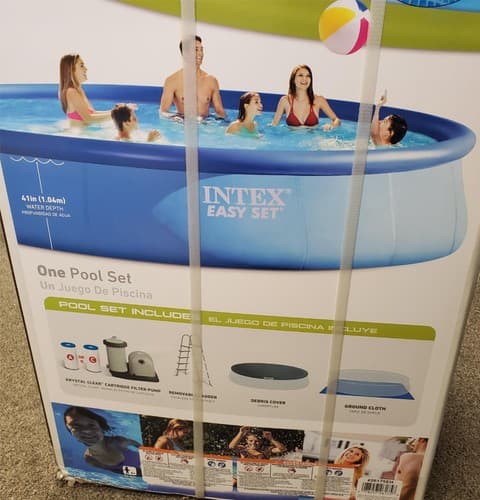 Intex 18ft X 48ft Easy Set Above Ground Pool - Thumbnail 3