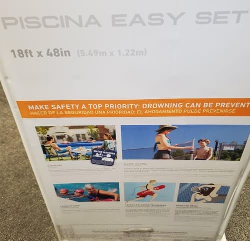 Intex 18ft X 48ft Easy Set Above Ground Pool - Thumbnail 9
