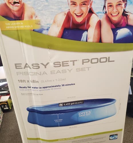 Intex 18ft X 48ft Easy Set Above Ground Pool - Thumbnail 4
