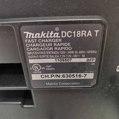 Makita DC18RA T 120V240 WATT 702-18V Ni-Mh & Li-ion Battery Fast Charger LOT-519 - Thumbnail 3
