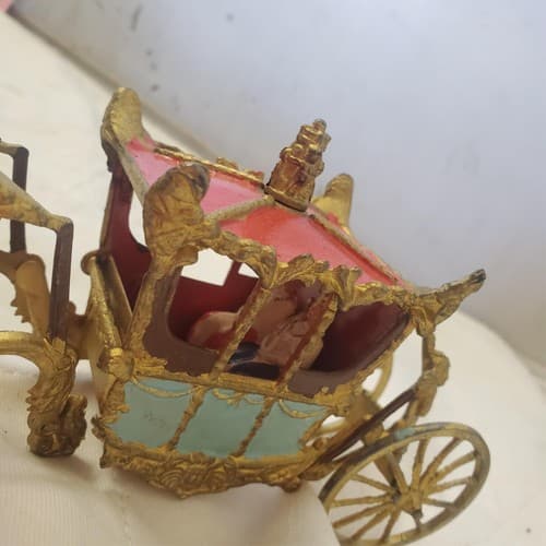 Vintage Antimony Victorian Coronation Horse Ride / Parade Chariot Figure - Thumbnail 7