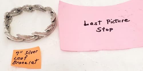 7" Tara Signed Silver Leaf Bracelet - Thumbnail 5