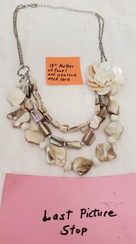 NY Company 18" Abalone Mother of Pearl Necklace - Thumbnail 5
