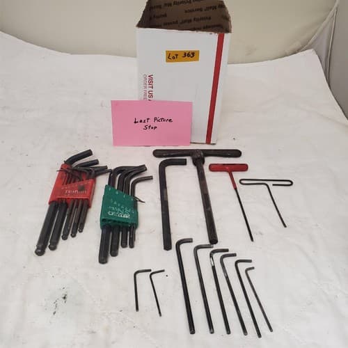 Lot of Assorted Hex-L Key & T-Handle Allen Wrench Lot-363 - Thumbnail 8