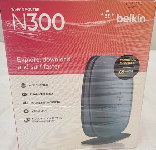 Belkin N300 Wi-Fi N Wireless Router 300 Mbps - Thumbnail 2