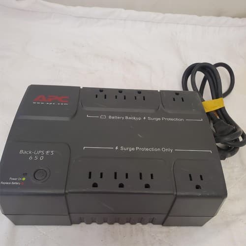 APC Back Up UPS ES 650 120V BE650R Surge Protected #9 (NO BATTERY INCLUDED) - Thumbnail 3