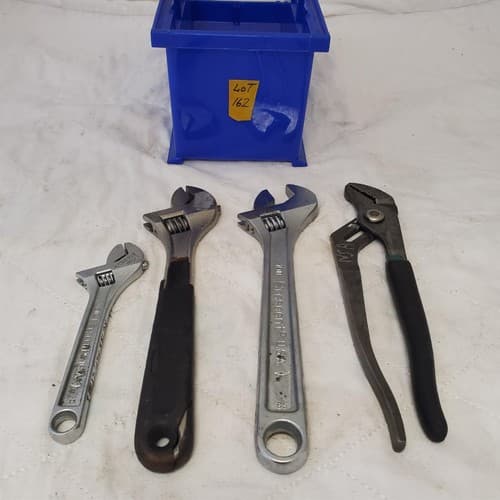 Lot of 5 Assorted Crescent 10" 6" Adjustable Wrench & Pliers LOT-162 - Thumbnail 3