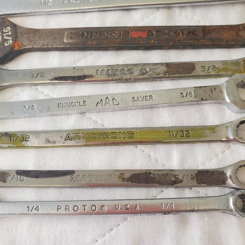 11 Pcs 12 Point SAE Combination Wrench Set - Lot 411 - Thumbnail 8