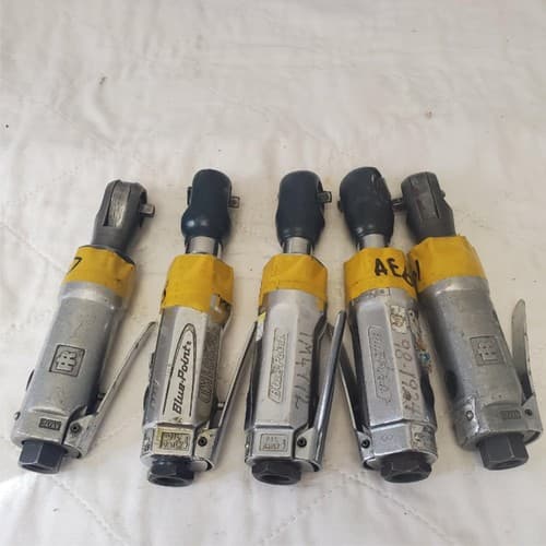 Lot of 5 Assorted Heavy Duty Pneumatic Air Ratchet Wrench Air Tool LOT-16 - Image 1