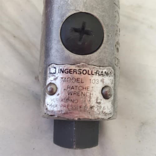 Ingersoll Rand 103 Heavy Duty Pneumatic Air Ratchet Wrench CC-19 - Thumbnail 4