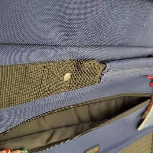 SOLO New York Briefcase Messenger Bag for Laptop - Black/Blue - Thumbnail 9