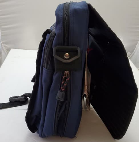 SOLO New York Briefcase Messenger Bag for Laptop - Black/Blue - Thumbnail 10