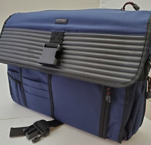 SOLO New York Briefcase Messenger Bag for Laptop - Black/Blue - Thumbnail 11