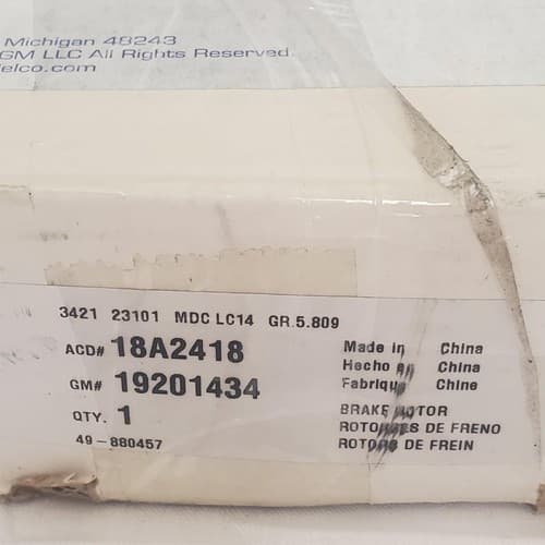 ACDelco Gold 18A2418 Black Hat Rear Disc Brake Rotor - Thumbnail 5