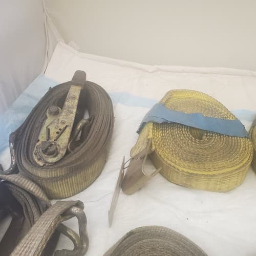 Adjustable Cam Buckle Tie Down Canvas Cargo Lashing Travel Strap Lot - Thumbnail 2