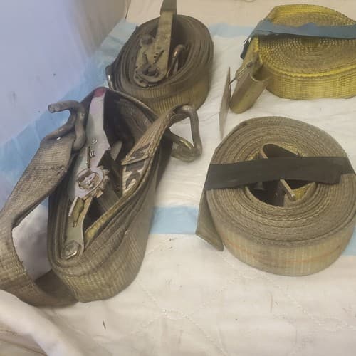 Adjustable Cam Buckle Tie Down Canvas Cargo Lashing Travel Strap Lot - Thumbnail 3