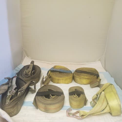 Adjustable Cam Buckle Tie Down Canvas Cargo Lashing Travel Strap Lot - Image 1