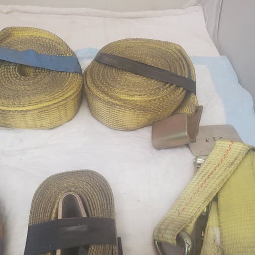 Adjustable Cam Buckle Tie Down Canvas Cargo Lashing Travel Strap Lot - Thumbnail 4