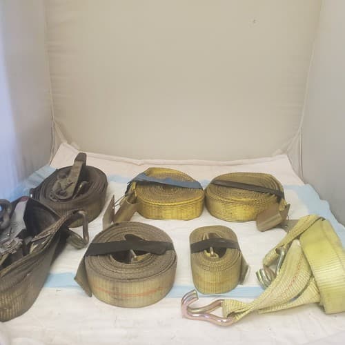 Adjustable Cam Buckle Tie Down Canvas Cargo Lashing Travel Strap Lot - Thumbnail 6