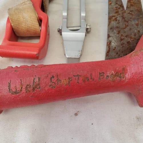 Lot of Crow Bar, Swivel Straight Knife, Grinding Wheel & Other Tools LOT 466 - Thumbnail 21