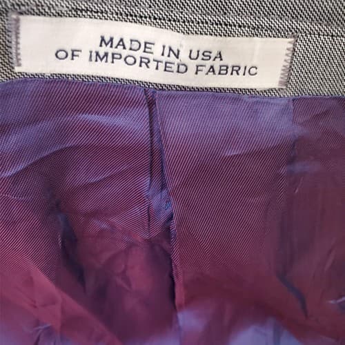 Tollegno 1900 Men's Black Wool Long Sleeve Lined Two-Button Suit Blazer 60 53.5L - Thumbnail 7