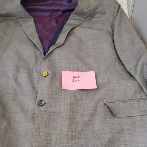 Tollegno 1900 Men's Black Wool Long Sleeve Lined Two-Button Suit Blazer 60 53.5L - Thumbnail 11