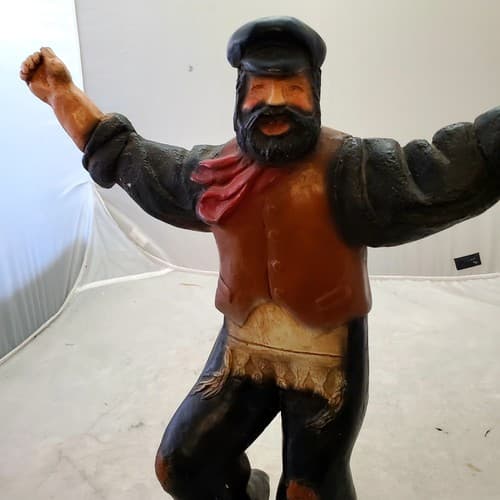 Vintage Used Zorba the Greek Dancing Statue (Cracked) - Thumbnail 2