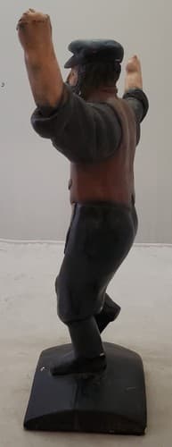 Vintage Used Zorba the Greek Dancing Statue (Cracked) - Thumbnail 3