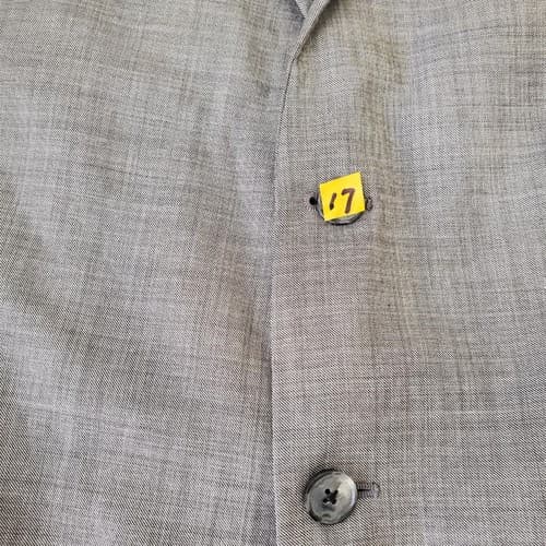 Tollegno 1900 Men's Black Wool Long Sleeve Lined Two-Button Suit Blazer 60 53.5L - Thumbnail 10