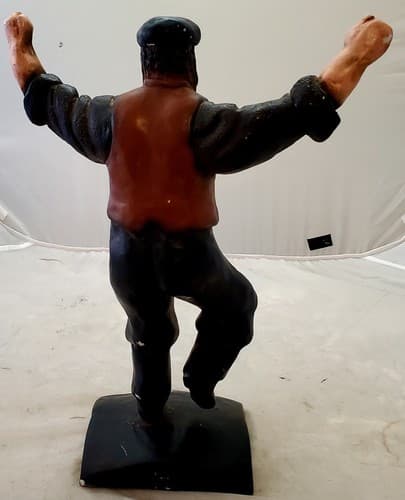 Vintage Used Zorba the Greek Dancing Statue (Cracked) - Thumbnail 4