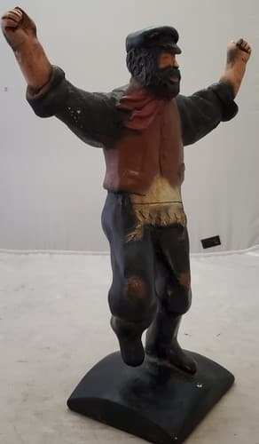 Vintage Used Zorba the Greek Dancing Statue (Cracked) - Thumbnail 6
