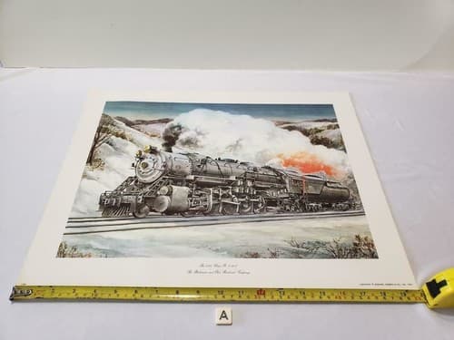The Baltimore and Ohio Railroad Company 6150 2-10-2 Steam Train Print H. Suter - Image 1