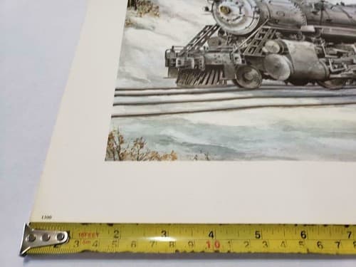 The Baltimore and Ohio Railroad Company 6150 2-10-2 Steam Train Print H. Suter - Thumbnail 4