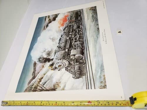 The Baltimore and Ohio Railroad Company 6150 2-10-2 Steam Train Print H. Suter - Thumbnail 6