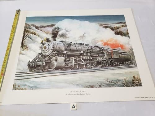 The Baltimore and Ohio Railroad Company 6150 2-10-2 Steam Train Print H. Suter - Thumbnail 7
