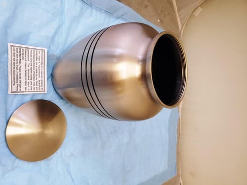 Modern Beautiful Design Handcrafted Urn for Human Ashes BA-693 - Thumbnail 7