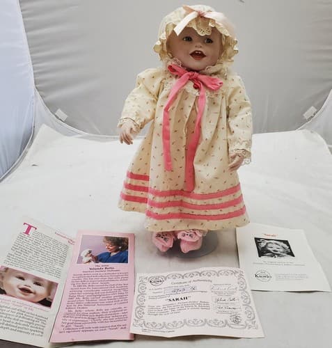Yolanda Bello Sarah Porcelain Doll Picture Perfect Babies Edwin M. Knowles - Image 1