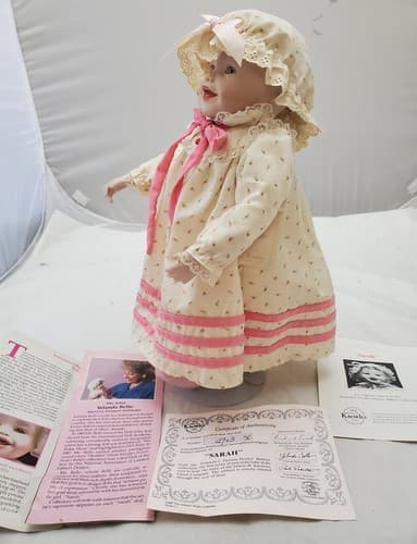 Yolanda Bello Sarah Porcelain Doll Picture Perfect Babies Edwin M. Knowles - Thumbnail 7