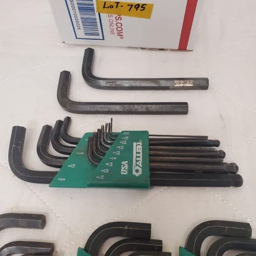 Lot of 3 Eklind L Shaped Hex Wrench Set & Allen Hex Key Sets LOT-795 - Thumbnail 6