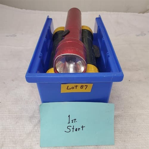 Lot of 5 Msha and Brinkmann Legend Aluminum Flashlight - Image 1