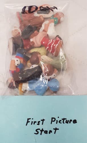 Lot of 10 Vintage Terra Cotta Spanish Mud People Figurines - Image 1