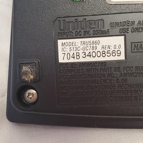 Uniden TRU5860 Power Max 5.8 Ghz Digital Spread Spectrum Cordless #Phone 2 - Thumbnail 6