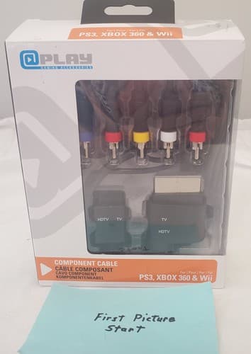 Play Universal HD Component Cable for PS3 XBox360 Wii Power Chords - Image 1