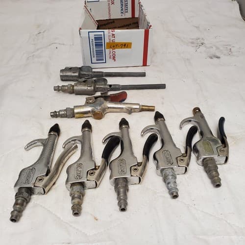 Lot of 8 Coilhose & Various Pneumatics High Pressure Air Blow Gun LOT-791 - Image 1