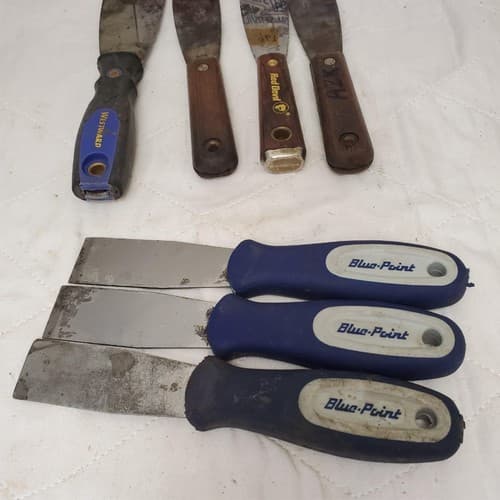 Lot of 7 Assorted Putty Knives and Scrapers LOT-963 - Thumbnail 7