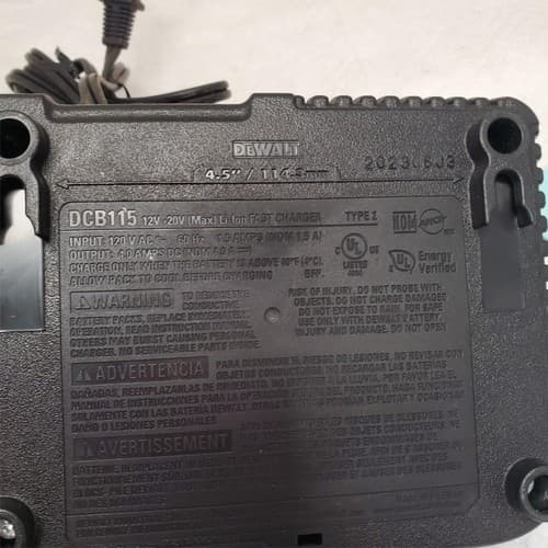 Dewalt DCB115 12V MAX 20V Lithium-Ion Battery Charger LOT-615 - Thumbnail 4
